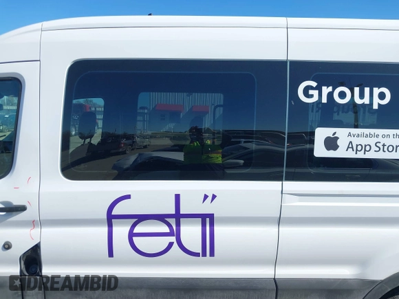2024 Ford Transit Passenger XL with VIN 1FBAX2C89PKB52360, listed as a IAAI auction lot 41381594 with 43,067 mi miles and . Bid and sale history available at DreamBid. Image 14.