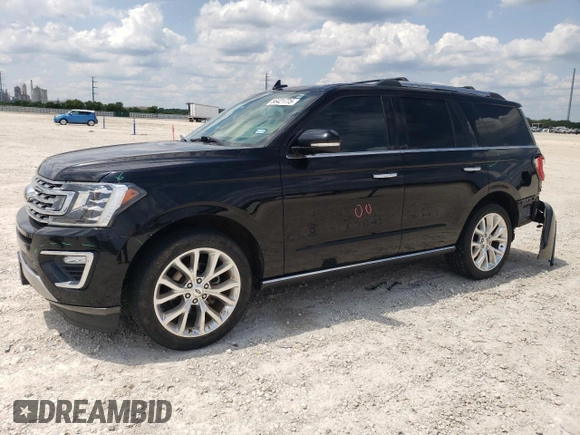 2018 Ford Expedition Limited with VIN 1FMJU1KTXJEA45498, listed as a Copart auction lot 56421775 with 125,008 mi miles and Salvage title. Bid and sale history available at DreamBid. Image 1.