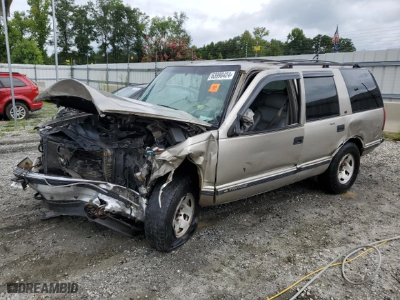1999 Chevrolet Tahoe Z71 with VIN 1GNEK13R8XJ457201, listed as a Copart auction lot 63990424 with 0 mi miles and Non Repairable. Bid and sale history available at carsss.com. Image 1.