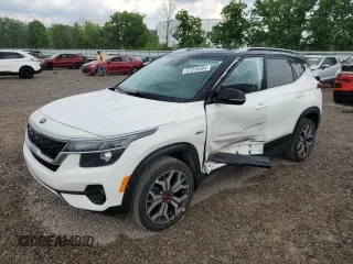 2021 Kia Seltos S with VIN KNDEUCA26M7192467, listed as a Copart auction lot 57515404 with 58,471 mi miles and Non Repairable. Bid and sale history available at carsss.com. Image 1.