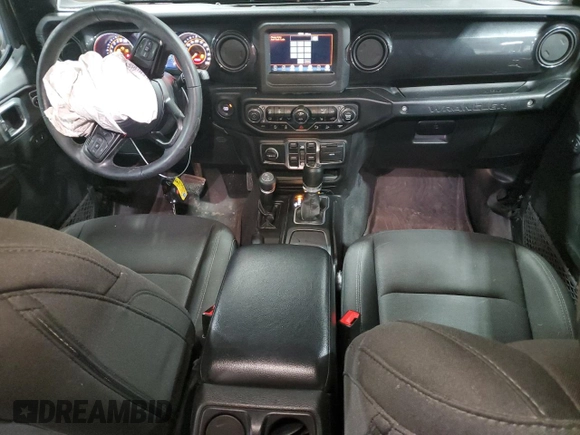 2020 Jeep Wrangler Unlimited Sport Altitude with VIN 1C4HJXDG1LW190876, listed as a Copart auction lot 54602445 with 75,875 mi miles and Salvage title. Bid and sale history available at DreamBid. Image 8.