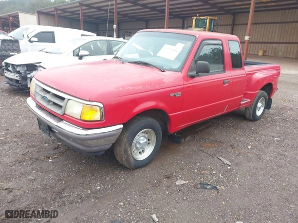 1997 Ford Ranger XL with VIN 1FTCR14A1VPA56362, listed as a IAAI auction lot 41572393 with 147,073 mi miles. Bid and sale history available at carsss.com. Image 2.
