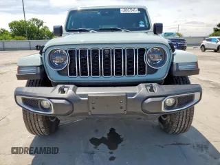 2024 Jeep Wrangler Sahara with VIN 1C4PJXEN6RW106911, listed as a Copart auction lot 58937945 with 13,948 mi miles and Salvage title. Bid and sale history available at DreamBid. Image 5.