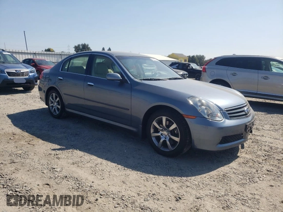 2006 Infiniti G35 with VIN JNKCV51E26M522120, listed as a Copart auction lot 62259174 with 123,641 mi miles and Salvage Title. Bid and sale history available at DreamBid. Image 4.