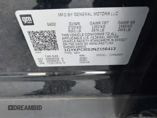 2022 Cadillac XT6 Premium Luxury with VIN 1GYKPCRS3NZ156413, listed as a IAAI auction lot 41952856 with 40,046 mi miles and . Bid and sale history available at DreamBid. Image 9.
