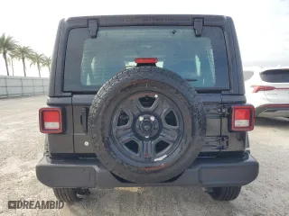 2024 Jeep Wrangler Sport with VIN 1C4PJXDG0RW261473, listed as a Copart auction lot 75140944 with 0 mi miles and Non Repairable. Bid and sale history available at carsss.com. Image 6.