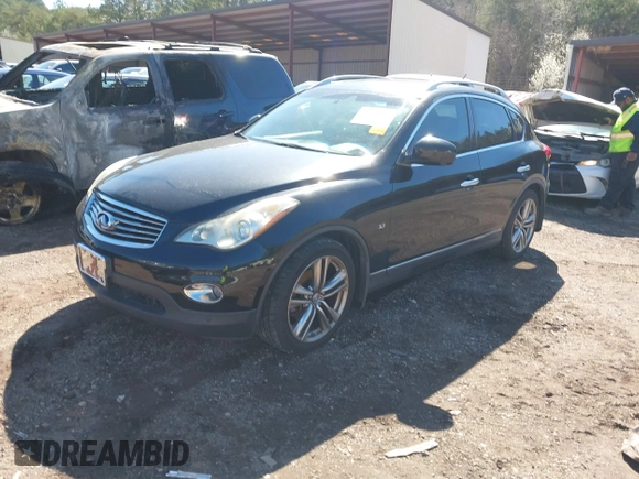 2014 Infiniti QX50 Journey with VIN JN1BJ0HP3EM210697, listed as a IAAI auction lot 41735471 with 141,287 mi miles. Bid and sale history available at carsss.com. Image 2.