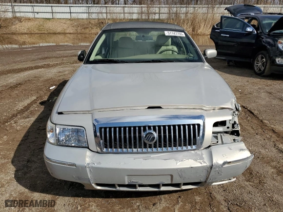 2008 Mercury Grand Marquis LS with VIN 2MEFM75V88X658883, listed as a Copart auction lot 51147755 with 143,510 mi miles and Clean Title. Bid and sale history available at carsss.com. Image 5.