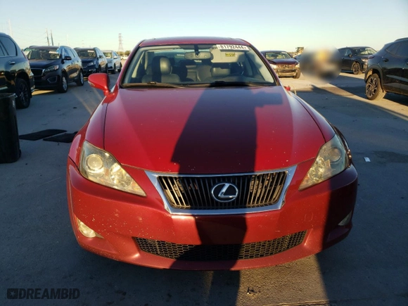 2010 Lexus IS 250 with VIN JTHBF5C26A5118591, listed as a Copart auction lot 81792444 with 132,548 mi miles and Salvage Title. Bid and sale history available at carsss.com. Image 5.
