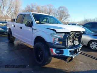2016 Ford F-150 XLT with VIN 1FTEW1EF7GKE07318, listed as a IAAI auction lot 41316812 with 106,579 mi miles. Bid and sale history available at carsss.com. Image 1.
