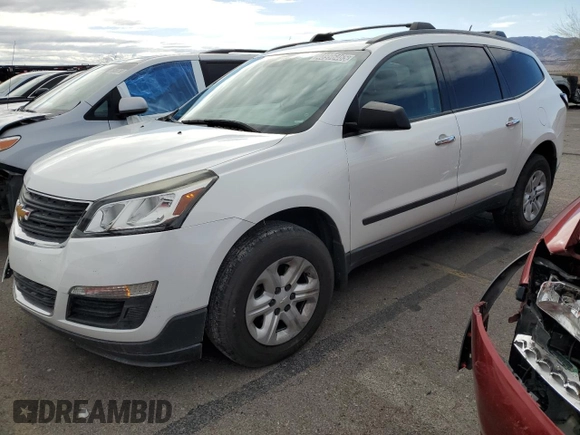 2017 Chevrolet Traverse LS with VIN 1GNKRFKD1HJ206796, listed as a Copart auction lot 48996465 with 0 mi miles and Clean Title. Bid and sale history available at carsss.com. Image 1.