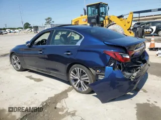 2021 Infiniti Q50 Signature Edition z VIN JN1EV7CP0MM705150, wystawiony jako Copart lot #46897655 z przebiegiem 23 688 mil mil oraz Czysty tytuł • Clean title. Historia ofert i sprzedaży dostępna na DreamBid. Obrazek 2.