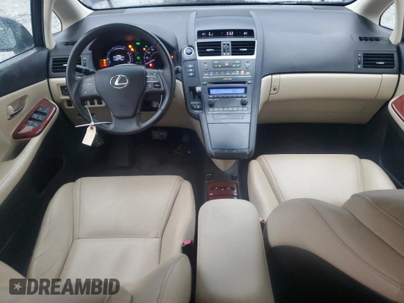 2010 Lexus HS 250h with VIN JTHBB1BA5A2037077, listed as a Copart auction lot 80104224 with 122,760 mi miles and Salvage Title. Bid and sale history available at DreamBid. Image 8.