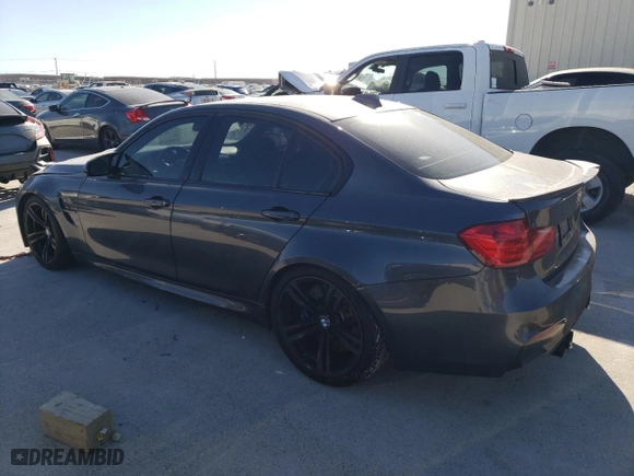 2015 BMW M3 with VIN WBS3C9C58FP803051, listed as a Copart auction lot 49765625 with 111,934 mi miles and Salvage Title. Bid and sale history available at carsss.com. Image 2.
