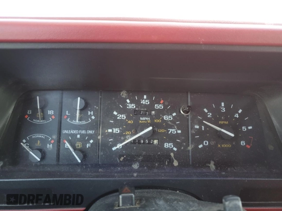 1991 Ford Ranger XL z VIN 1FTCR14U5MPA33983, wystawiony jako Copart lot #65478595 z przebiegiem 41 952 mil mil oraz Czysty tytuł • Clean title. Historia ofert i sprzedaży dostępna na DreamBid. Obrazek 9.