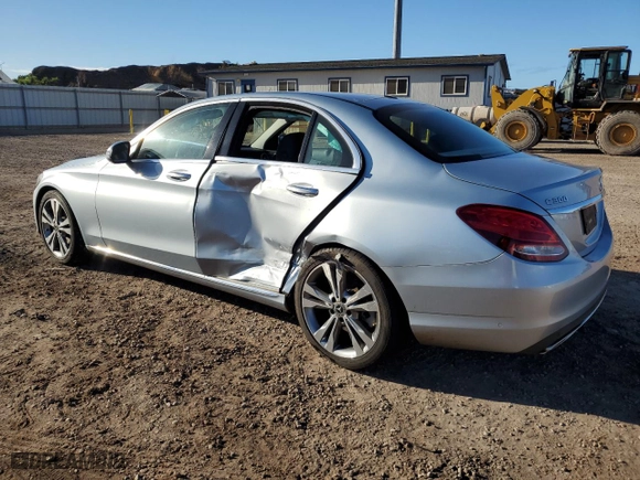 2017 Mercedes-Benz C-Class C 300 with VIN 55SWF4JB3HU220969, listed as a Copart auction lot 84509534 with 60,892 mi miles and Salvage Title. Bid and sale history available at carsss.com. Image 2.
