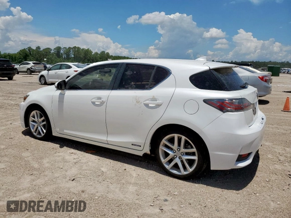 2014 Lexus CT 200h with VIN JTHKD5BH3E2189525, listed as a Copart auction lot 62602215 with 190,087 mi miles and Salvage title. Bid and sale history available at DreamBid. Image 2.