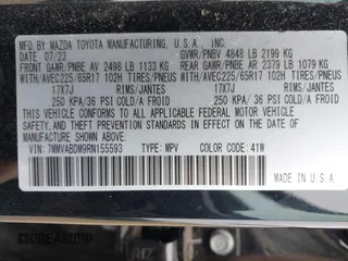 2024 Mazda CX-50 S Premium with VIN 7MMVABDM9RN155593, listed as a IAAI auction lot 41784433 with 20,549 mi miles and . Bid and sale history available at DreamBid. Image 9.