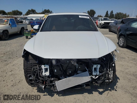 2024 Audi Q5 S line Prestige with VIN WA1F2AFY6R2067043, listed as a Copart auction lot 70264704 with 125 mi miles and Salvage Title. Bid and sale history available at carsss.com. Image 5.