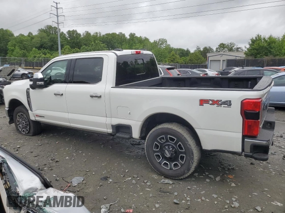 2024 Ford F-350 XL with VIN 1FT8W3BM2REE22287, listed as a Copart auction lot 58079025 with 11,384 mi miles and Salvage title. Bid and sale history available at DreamBid. Image 2.