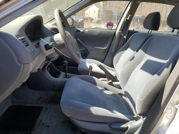 1997 Honda Civic DX with VIN 2HGEJ6628VH564241, listed as a Copart auction lot 50257155 with 151,907 mi miles and Clean Title. Bid and sale history available at carsss.com. Image 7.