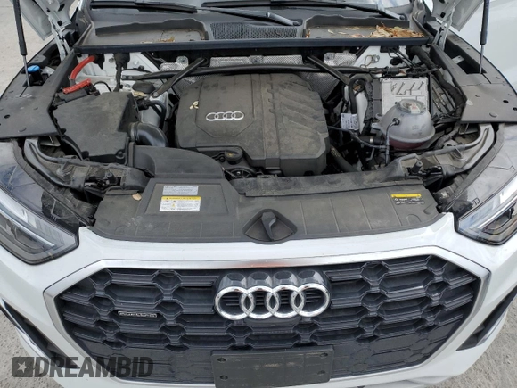 2023 Audi Q5 S line Premium Plus with VIN WA1EAAFY7P2147639, listed as a Copart auction lot 53052525 with 12,411 mi miles and Salvage title. Bid and sale history available at DreamBid. Image 12.
