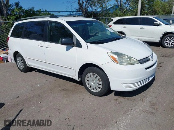 2005 Toyota Sienna CE with VIN 5TDZA23C55S316391, listed as a IAAI auction lot 42062602 with 431,359 mi miles. Bid and sale history available at carsss.com. Image 1.