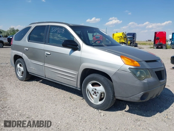 2001 Pontiac Aztek GT z VIN 3G7DA03E91S530014, wystawiony jako IAAI lot #38527642 z przebiegiem Nie podano mil oraz . Historia ofert i sprzedaży dostępna na DreamBid. Obrazek 1.