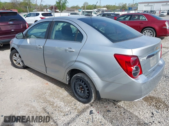 2015 Chevrolet Sonic LT with VIN 1G1JC5SH6F4121976, listed as a IAAI auction lot 42143052 with 63,885 mi miles and . Bid and sale history available at DreamBid. Image 3.