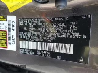 2011 Toyota Sienna LE with VIN 5TDJK3DC1BS026885, listed as a Copart auction lot 41951215 with 56,239 mi miles and Clean Title. Bid and sale history available at carsss.com. Image 13.