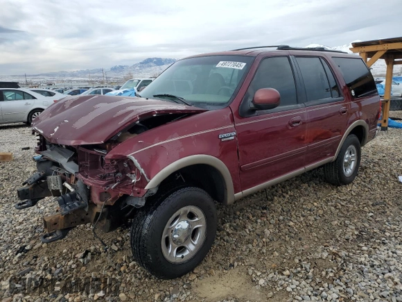 2001 Ford Expedition Eddie Bauer with VIN 1FMFU18LX1LB38238, listed as a Copart auction lot 49727045 with 174,183 mi miles and Salvage title. Bid and sale history available at DreamBid. Image 1.