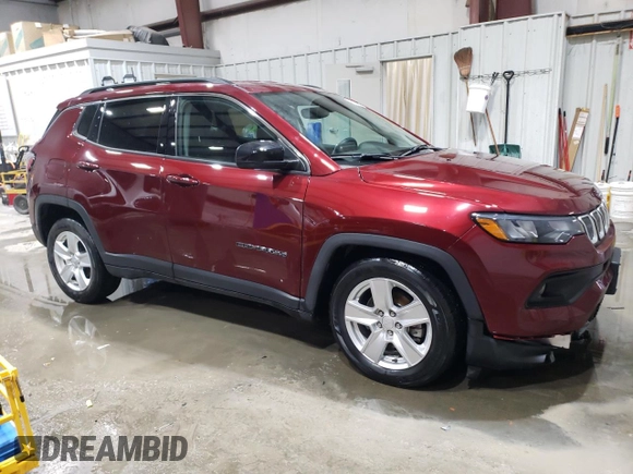 2022 Jeep Compass Altitude с VIN 3C4NJCBB8NT137667, выставлен на аукционе Copart как лот 89306335 с пробегом 21 354 миль миль и Списание • Salvage title. История ставок и продаж доступна на DreamBid. Изображение 4.