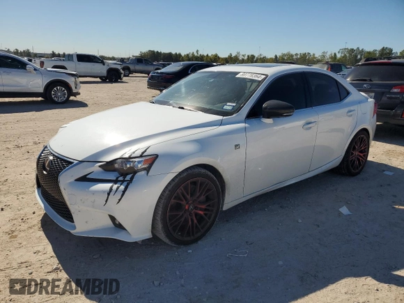 2015 Lexus IS 350 with VIN JTHCE1D21F5009056, listed as a Copart auction lot 80778364 with 81,496 mi miles and Salvage Title. Bid and sale history available at carsss.com. Image 1.