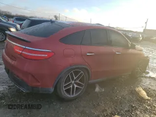 2016 Mercedes-Benz GLE 450 AMG with VIN 4JGED6EB3GA021464, listed as a Copart auction lot 86598694 with 80,910 mi miles and Salvage title. Bid and sale history available at DreamBid. Image 3.
