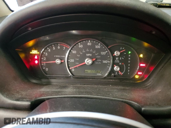 2007 Mitsubishi Endeavor LS with VIN 4A4MN21S87E029623, listed as a Copart auction lot 76105534 with 111,562 mi miles and Salvage Title. Bid and sale history available at carsss.com. Image 9.