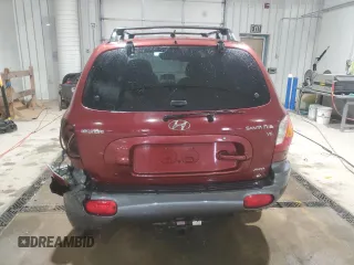 2004 Hyundai Santa Fe GLS with VIN KM8SC73D74U854582, listed as a Copart auction lot 46097685 with 0 mi miles and Salvage Title. Bid and sale history available at carsss.com. Image 6.