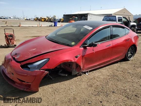 2023 Tesla Model 3 с VIN 5YJ3E1EA9PF447461, выставлен на аукционе Copart как лот 52589635 с пробегом 36 478 миль миль и Списание • Salvage title. История ставок и продаж доступна на DreamBid. Изображение 1.