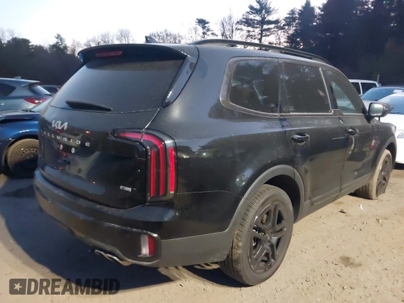 2024 Kia Telluride EX X-Line with VIN 5XYP3DGC8RG515834, listed as a IAAI auction lot 40899265 with 5,628 mi miles and . Bid and sale history available at DreamBid. Image 4.
