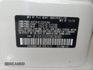 2016 Subaru WRX Premium with VIN JF1VA1E62G9824048, listed as a Copart auction lot 85634094 with 118,180 mi miles and Salvage Title. Bid and sale history available at carsss.com. Image 14.