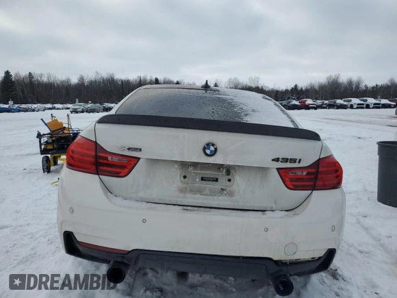 2015 BMW 4 Series 435i xDrive with VIN WBA4B3C58FGV48717, listed as a Copart auction lot 87610535 with 134,623 mi miles and Salvage Title. Bid and sale history available at DreamBid. Image 6.