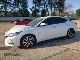 2022 Nissan Sentra SV with VIN 3N1AB8CV9NY211024, listed as a Copart auction lot 48975375 with 53,744 mi miles and Salvage Title. Bid and sale history available at carsss.com. Image 1.