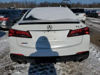2020 Acura TLX w/A-Spec Pkg with VIN 19UUB1F63LA011748, listed as a Copart auction lot 87382834 with 0 mi miles and Salvage Title. Bid and sale history available at carsss.com. Image 6.