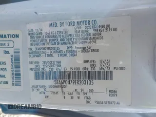 2015 Ford Fusion SE with VIN 3FA6P0H79FR203135, listed as a IAAI auction lot 41002631 with 110,485 mi miles and . Bid and sale history available at DreamBid. Image 9.