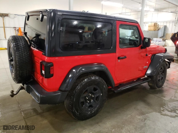 2018 Jeep Wrangler Sport S with VIN 1C4GJXAN2JW291971, listed as a Copart auction lot 51155765 with 98,763 mi miles and Salvage Title. Bid and sale history available at carsss.com. Image 3.
