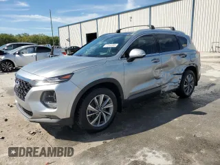 2020 Hyundai Santa Fe Limited with VIN 5NMS53ADXLH248483, listed as a Copart auction lot 47844395 with 75,585 mi miles and Salvage Title. Bid and sale history available at carsss.com. Image 1.