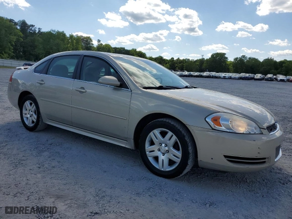 2012 Chevrolet Impala LT Fleet with VIN 2G1WG5E32C1194120, listed as a Copart auction lot 53076994 with 188,704 mi miles and Salvage Title. Bid and sale history available at carsss.com. Image 4.