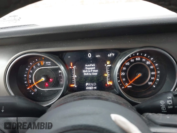 2018 Jeep Wrangler Unlimited Sport с VIN 1C4HJXDGXJW189576, выставлен на аукционе IAAI как лот 41906106 с пробегом 60 463 миль миль и . История ставок и продаж доступна на DreamBid. Изображение 7.