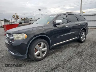 2012 Dodge Durango Citadel with VIN 1C4SDHET7CC240213, listed as a Copart auction lot 81023064 with 92,252 mi miles and Salvage title. Bid and sale history available at DreamBid. Image 1.