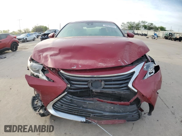 2017 Lexus ES with VIN JTHBK1GG4H2255678, listed as a Copart auction lot 51421475 with 116,700 mi miles and Salvage Title. Bid and sale history available at carsss.com. Image 5.