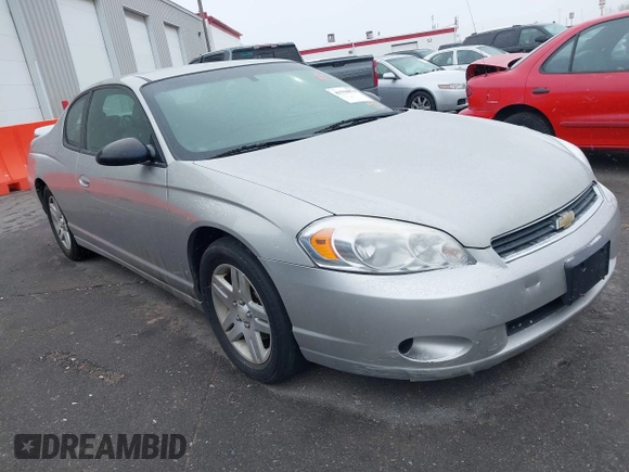 2007 Chevrolet Monte Carlo LT with VIN 2G1WK15K179274692, listed as a IAAI auction lot 41518876 with 200,280 mi miles. Bid and sale history available at carsss.com. Image 1.